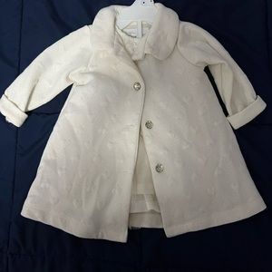 Cute ivory dress with coat